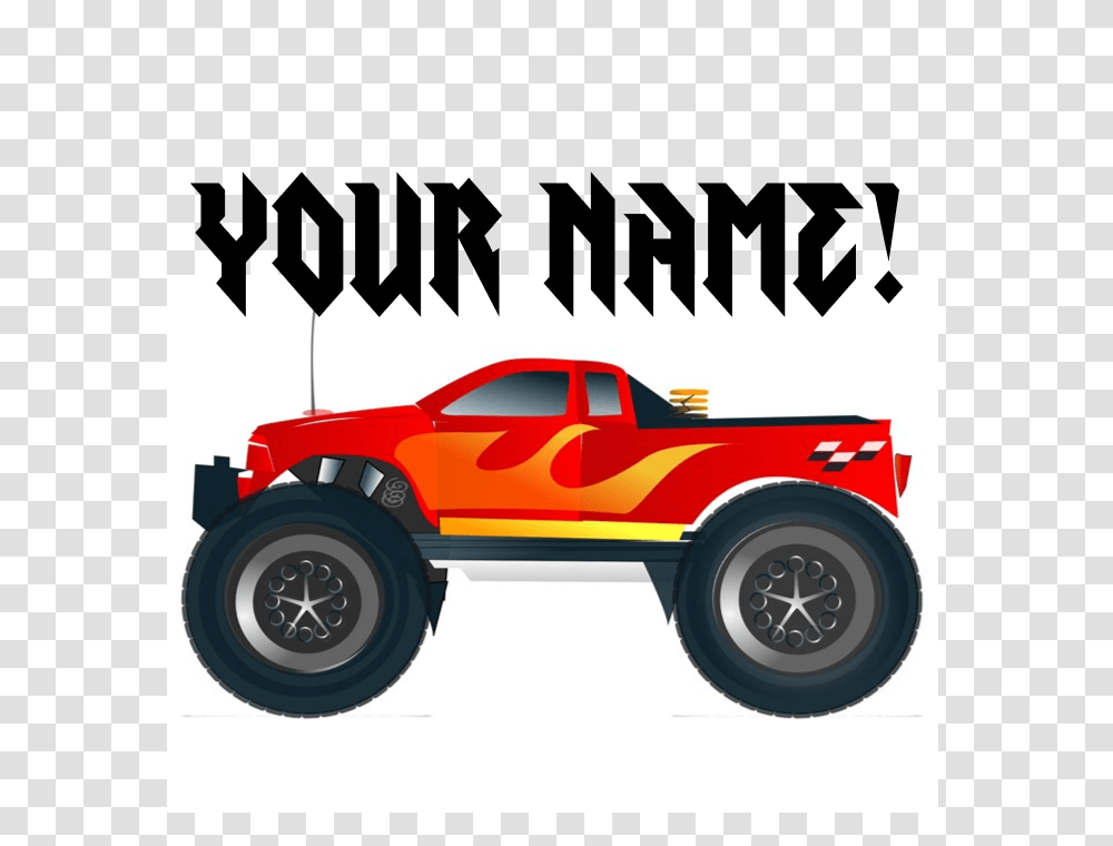 Red Monster Truck Personalized Puzzle, Car, Vehicle, Transportation, Bumper Transparent Png