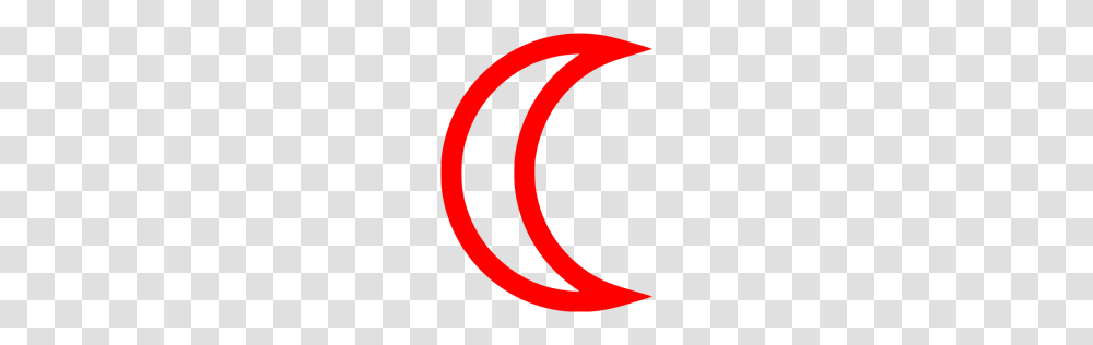 Red Moon Icon, Logo, Trademark Transparent Png