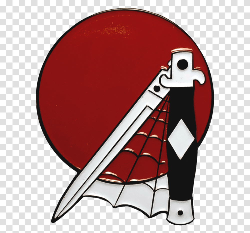 Red Moon Rising Lapel Pin Illustration, Weapon, Weaponry, Knife, Blade Transparent Png