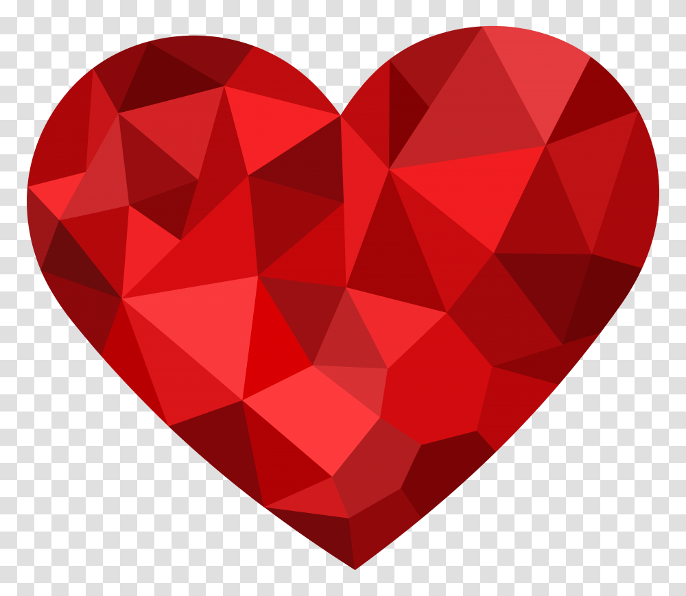 Red Mosaic Heart Clipart, Diamond, Gemstone, Jewelry, Accessories Transparent Png