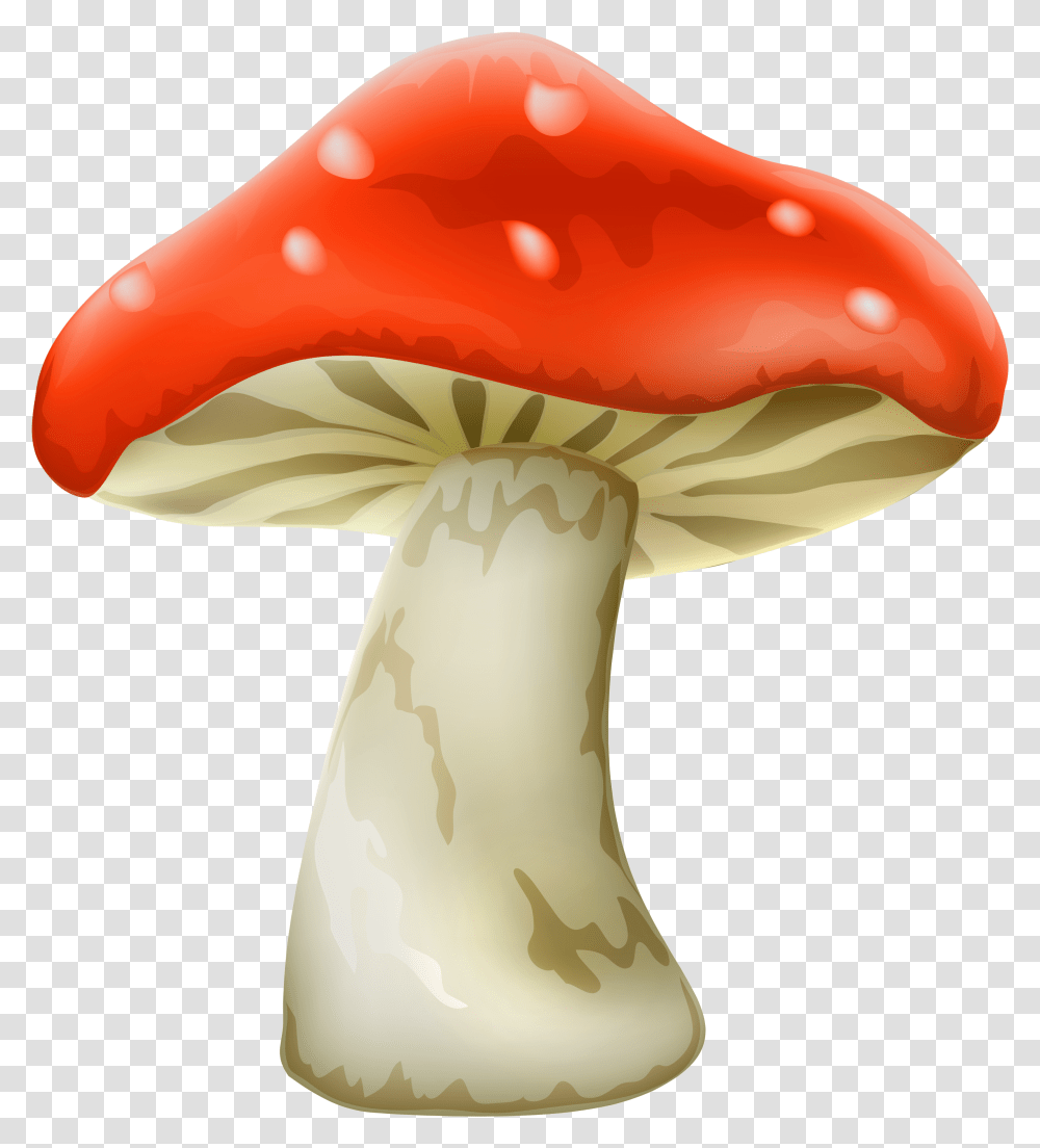 Red Mushroom With White Dots Clipart Red Mushroom, Fungus, Plant, Agaric, Amanita Transparent Png