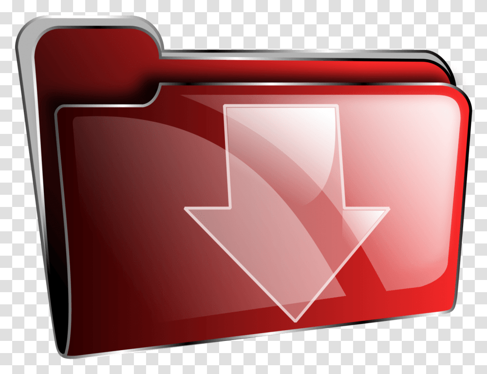 Red Music Folder Icon, Label, File Binder, Mailbox Transparent Png