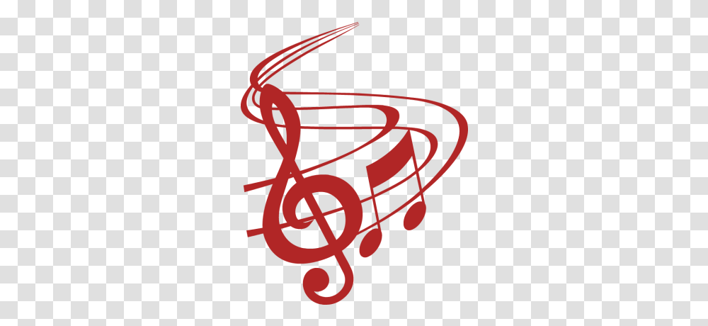 Red Musical Notes With Treble Clef Free Clip Arts Online Music Notes Clipart, Text, Knot, Hand Transparent Png