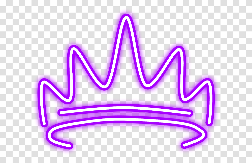 Red Neon Crown, Light Transparent Png