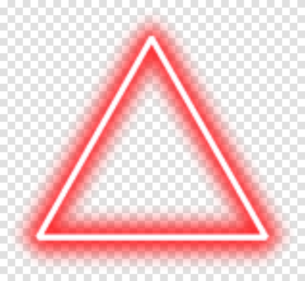 Red Neon Triangle, Mailbox, Letterbox Transparent Png