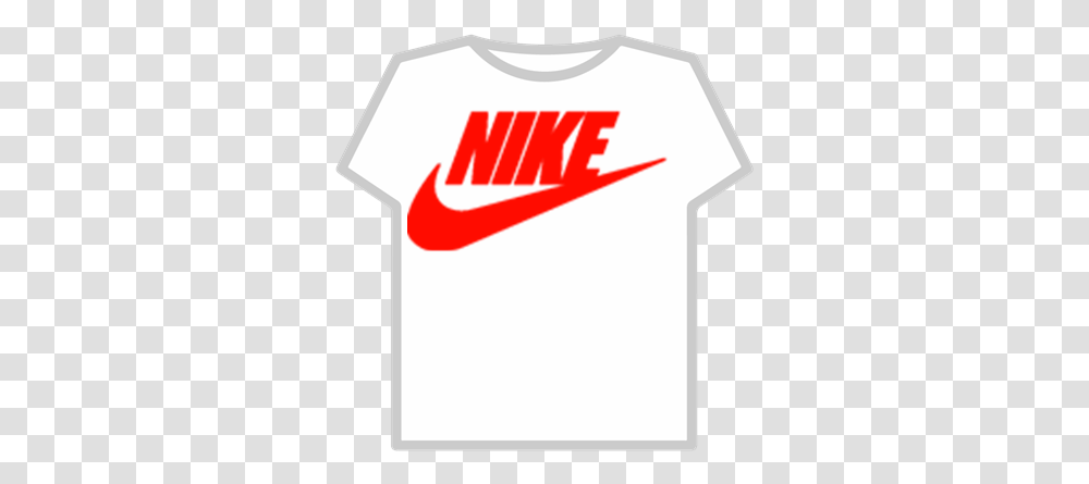 Red Nike Logo Momoland T Shirt Roblox, First Aid, Clothing, Apparel, T-Shirt Transparent Png