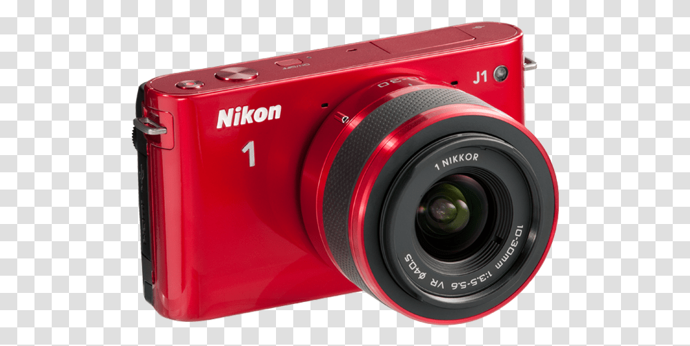 Red Nikon 1 J1 Nikon Compact Dslr, Camera, Electronics, Digital Camera Transparent Png