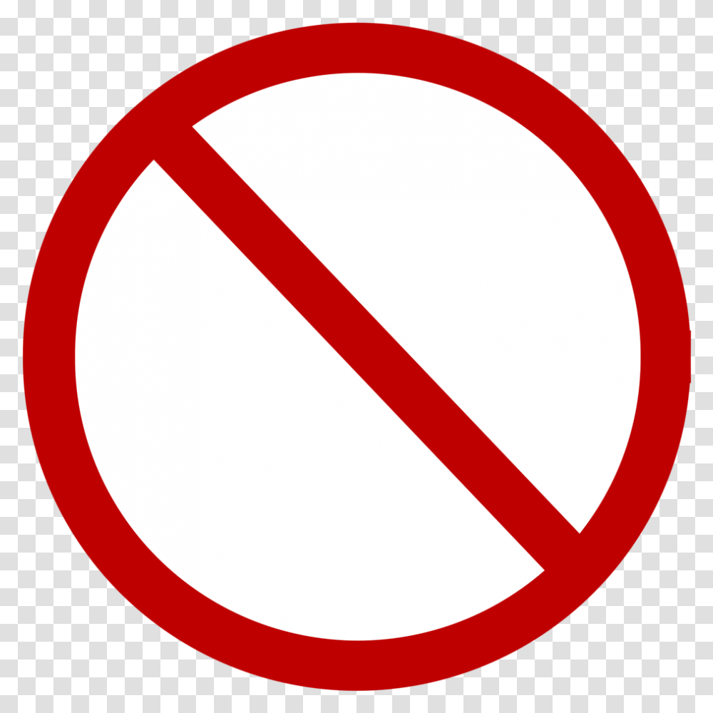 Red No Circle Clipart, Road Sign, Stopsign Transparent Png