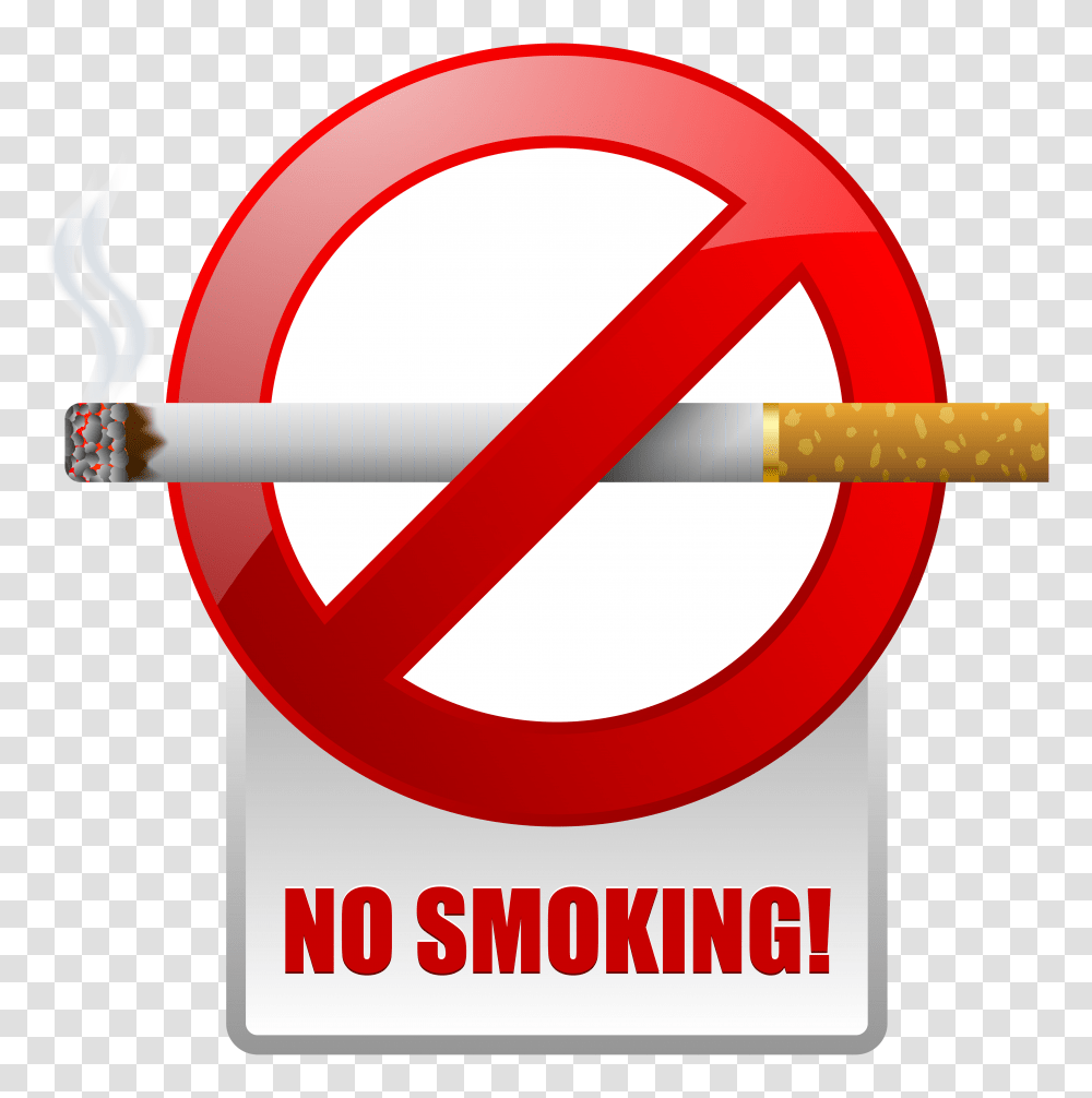 Red No Smoking Warning Sign Clipart Warren Street Tube Station, Label, Text, Symbol, Word Transparent Png
