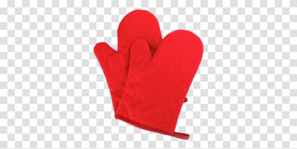 Red Non Slip Oven Mitts Stickpng Heart, Balloon, Cushion Transparent Png