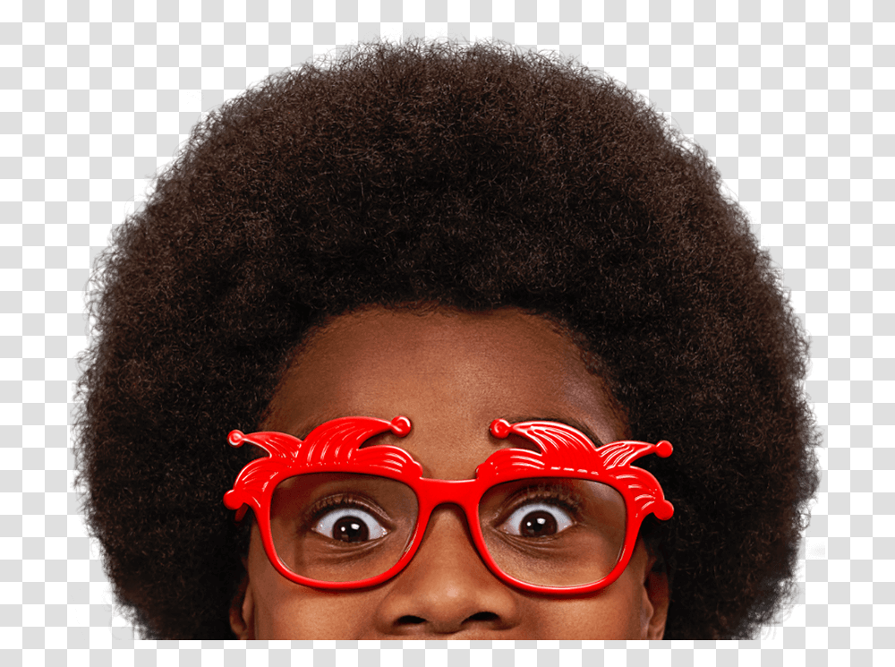Red Nose Day Afro, Glasses, Accessories, Accessory, Hair Transparent Png