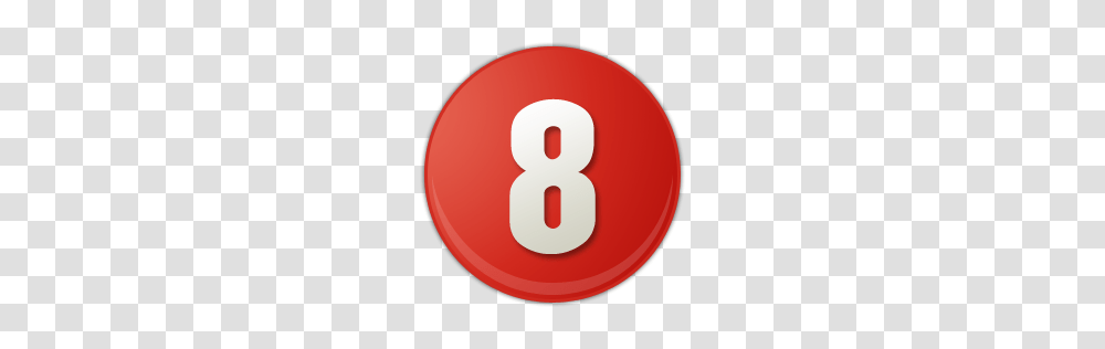 Red Number 8 Icon Transparent Png