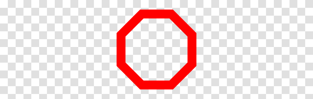 Red Octagon Outline Icon, Logo, Trademark Transparent Png