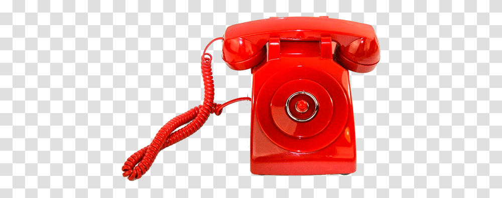 Red Old School Phone Red Old School Telephone, Electronics Transparent Png