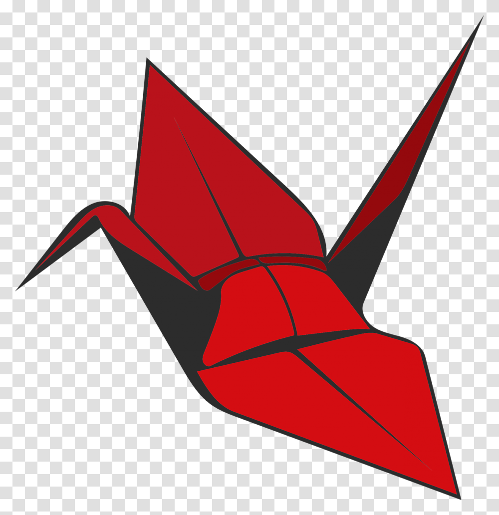 Red Origami Crane, Paper, Dynamite, Bomb Transparent Png