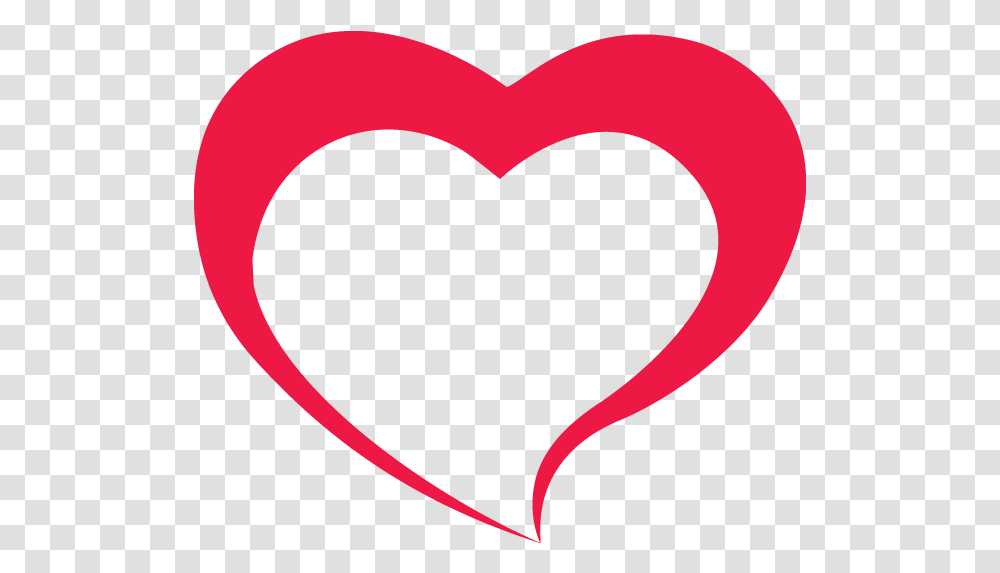 Red Outline Heart Image Heart Outline, Cushion, Face, Mustache, Pillow Transparent Png