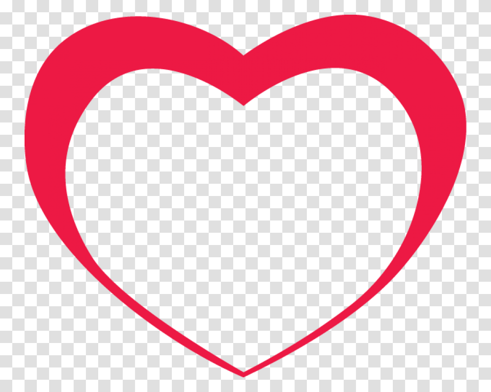 Red Outline Heart Image Outline Red Heart, Moon, Outer Space, Night, Astronomy Transparent Png