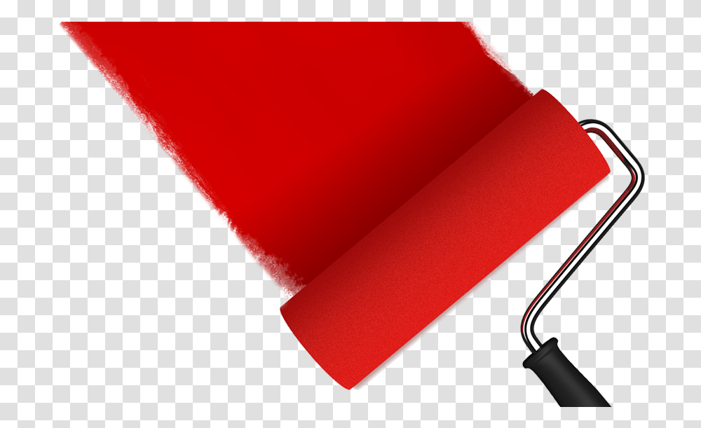 Red Paint Red Paint Roller, Foam Transparent Png