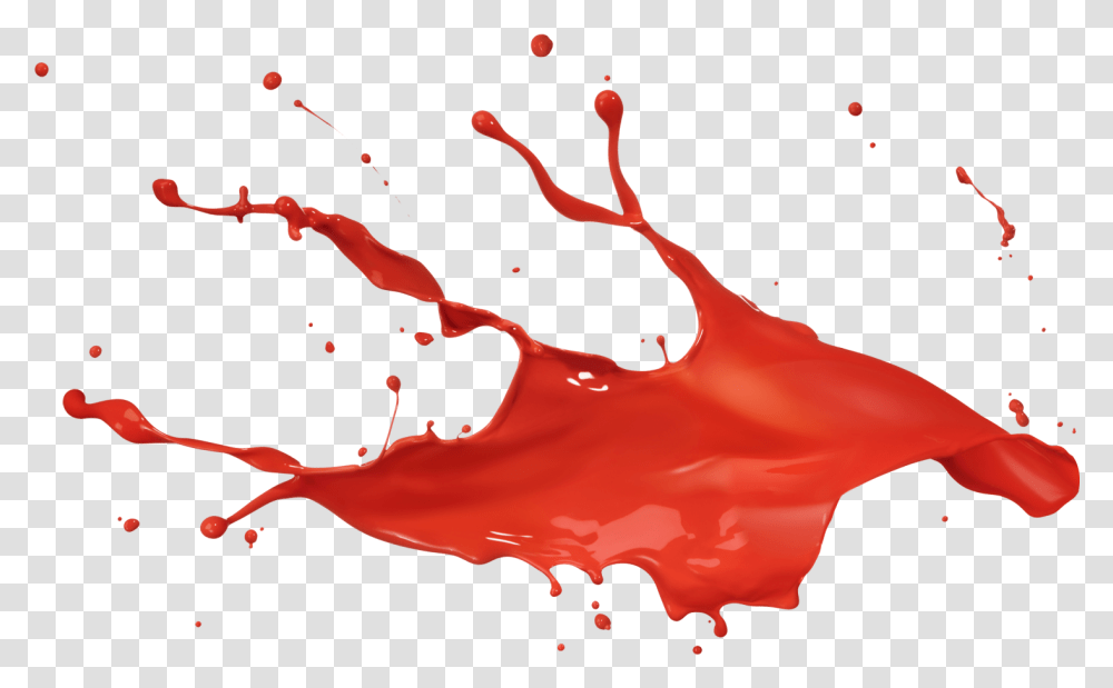 Red Paint Splash On White Background, Lobster, Seafood, Sea Life, Animal Transparent Png
