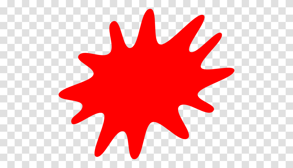Red Paint Splatter Clip Art At Clker Com Vector Clip Red Paint Splat Clipart, Leaf, Plant, Tree, Maple Transparent Png