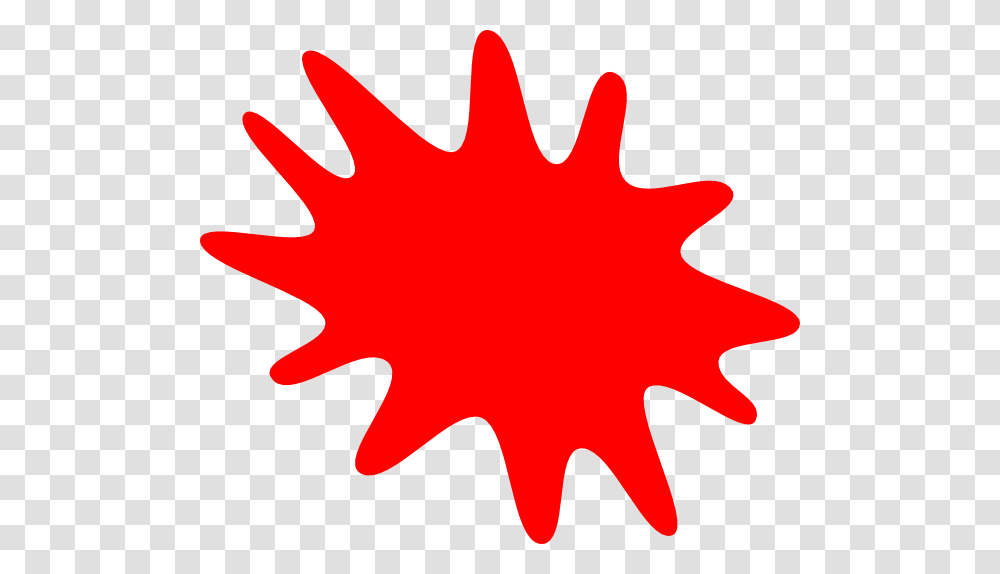 Red Paint Splatter Clip Art Free Image, Leaf, Plant, Tree, Cow Transparent Png