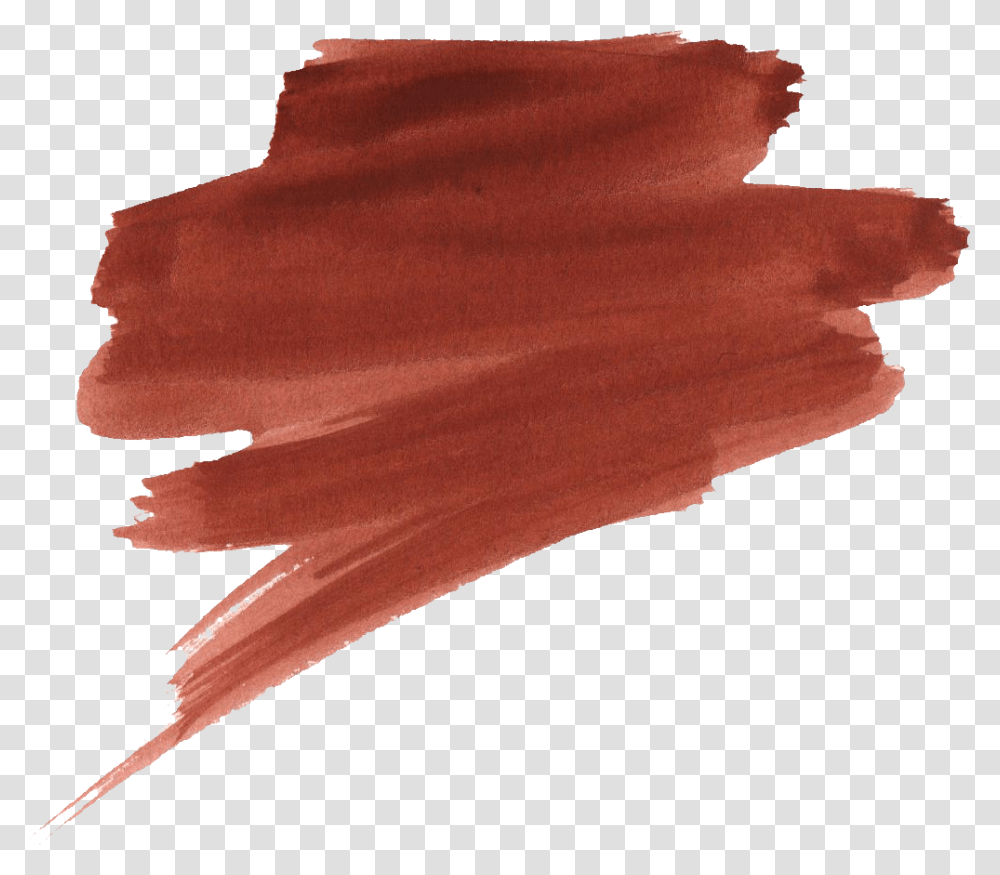 Red Paint Stroke Brown Brush Stroke, Leaf, Plant, Tree, Maple Transparent Png