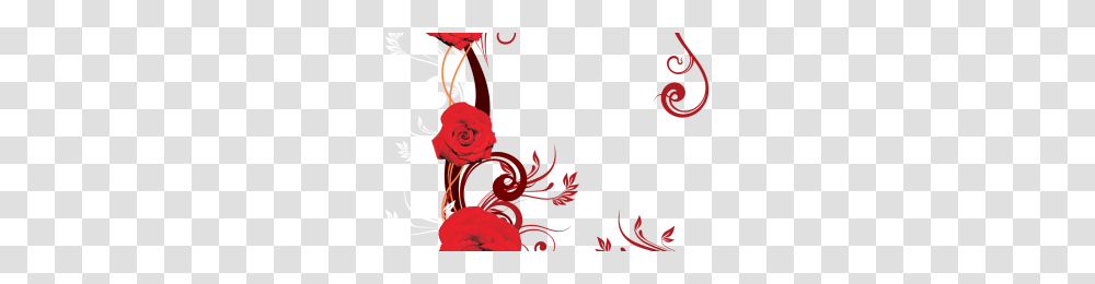 Red Paint Stroke Image, Floral Design, Pattern Transparent Png