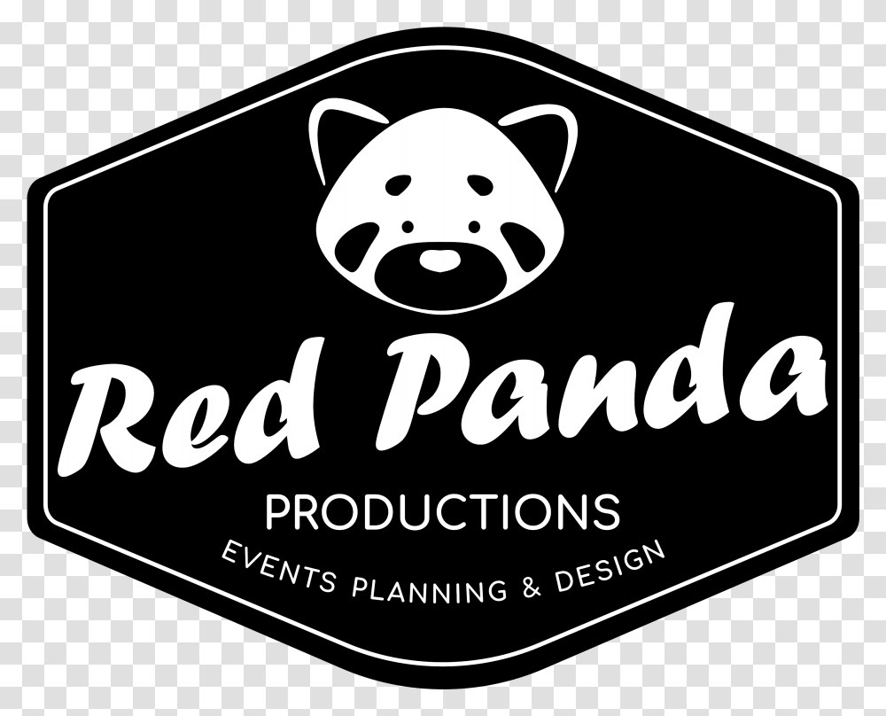 Red Panda Productions Illustration, Logo, Label Transparent Png