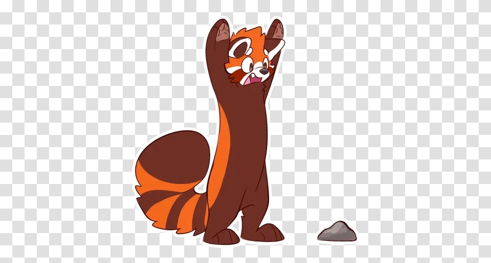 Red Panda Whatsapp Stickers Cartoon, Animal, Mammal, Wildlife, Clothing Transparent Png