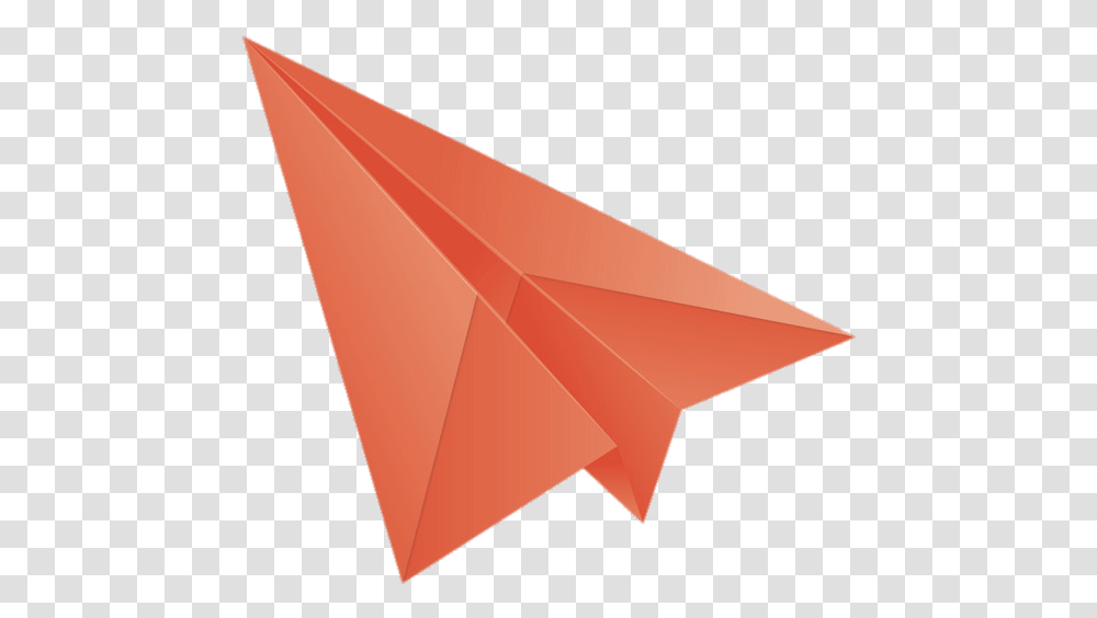 Red Paper Plane Turned Upwards Left Clip Arts 3d Paper Plane, Origami, Triangle Transparent Png