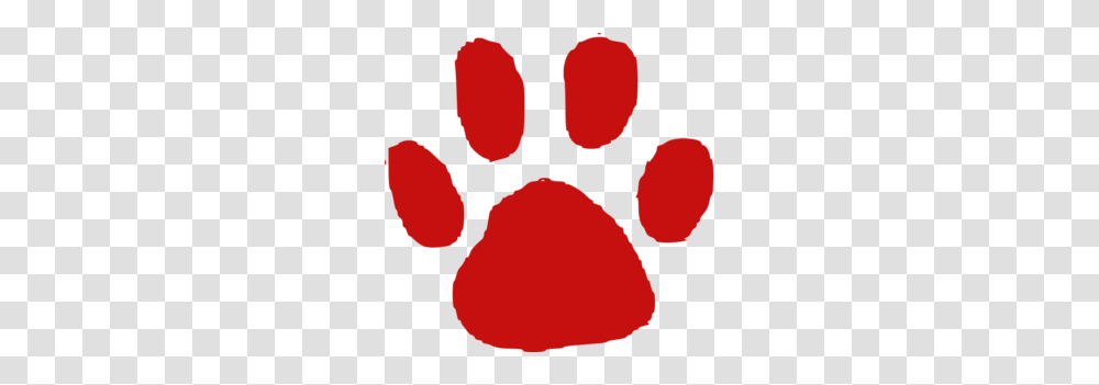 Red Paw Print Clip Art, Hook, Claw Transparent Png