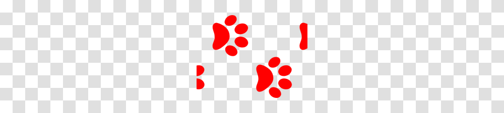 Red Paw Print Red Puppy Paw Print Clip Art, Petal, Flower, Plant, Blossom Transparent Png
