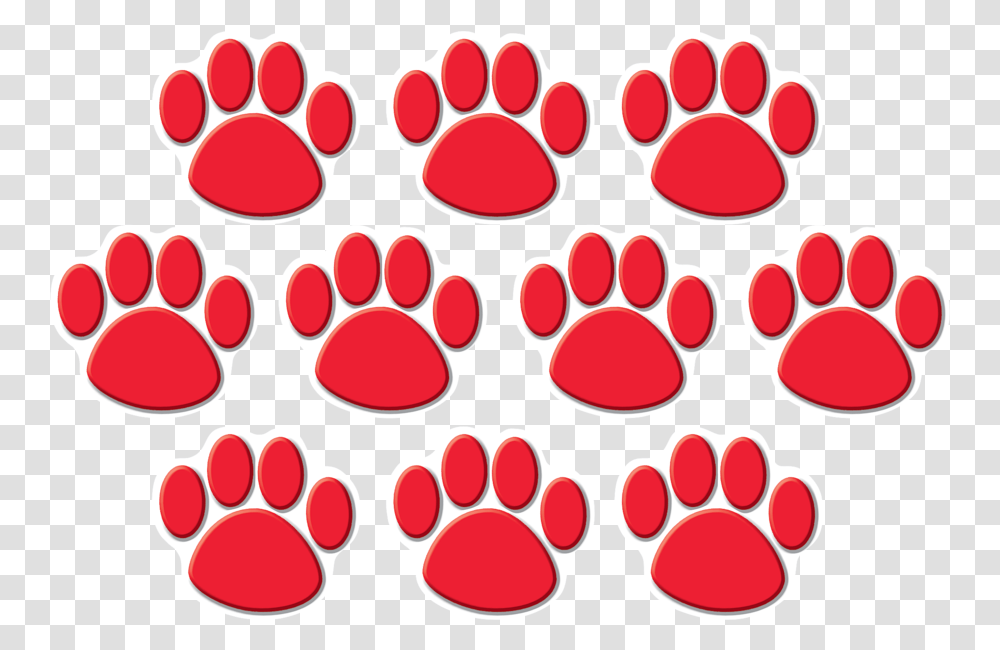 Red Paw Prints, Teeth, Mouth, Lip, Stencil Transparent Png