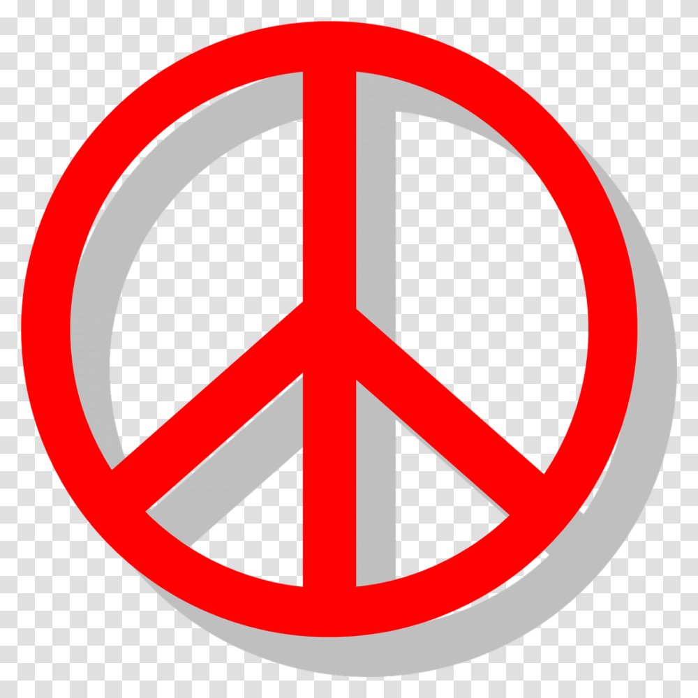 Red Peace Sign, Road Sign Transparent Png