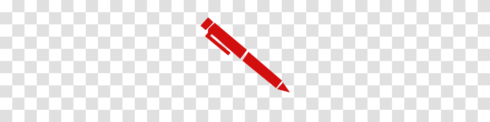 Red Pen, Crayon Transparent Png