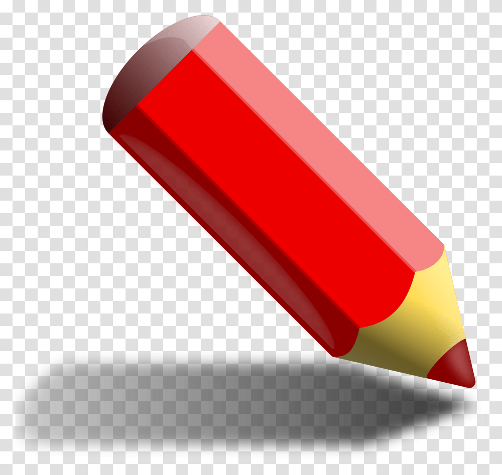 Red Pencil 900px Large Size Red Pencil, Dynamite, Bomb Transparent Png
