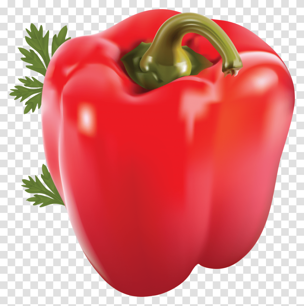 Red Pepper Image Red Sweet Pepper, Plant, Vegetable, Food, Balloon Transparent Png