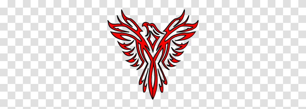 Red Phoenix Clip Art, Emblem, Logo, Trademark Transparent Png