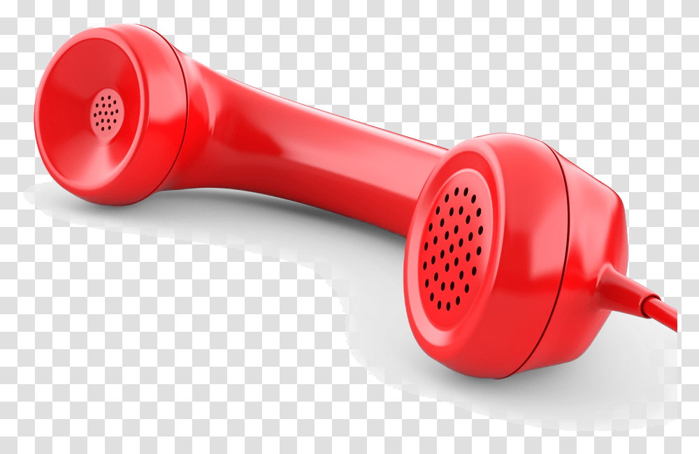 Red Phone Bocina De Telefono, Blow Dryer, Appliance, Hair Drier, Electronics Transparent Png