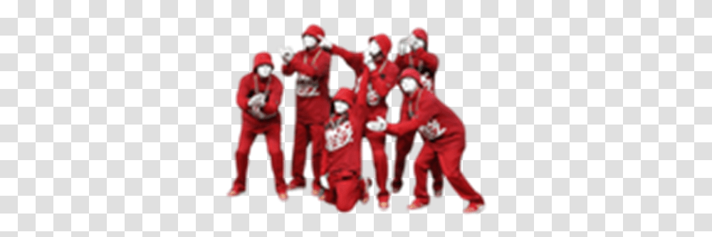 Red Pill Jabbawockeez Roblox Jabbawockeez, Person, People, Costume, Crowd Transparent Png