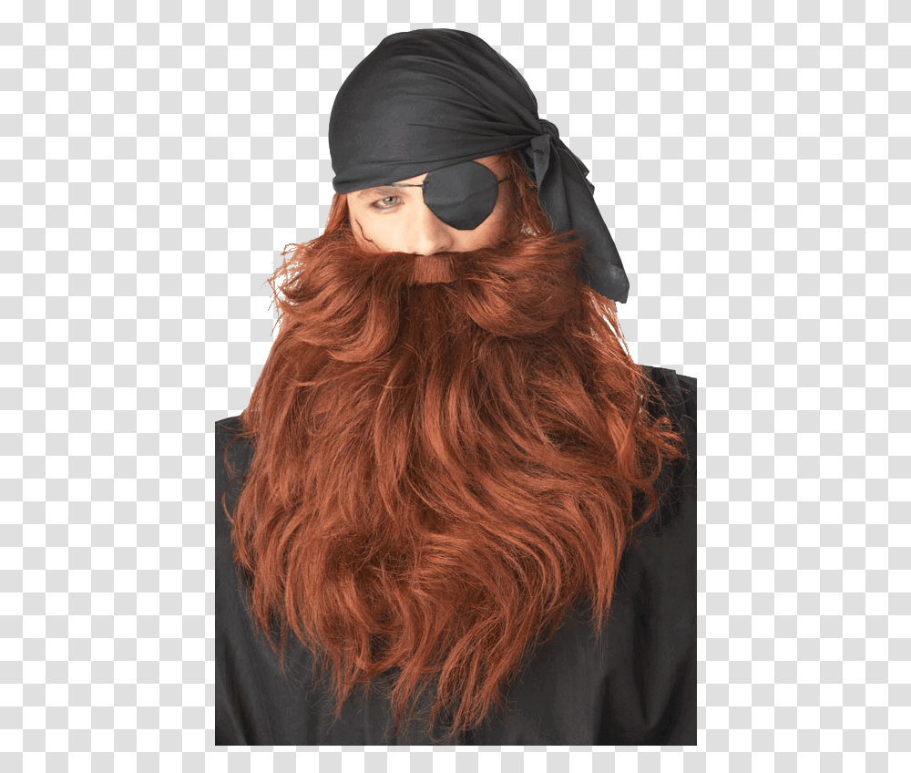 Red Pirate Beard And Moustache Pirate Mustache And Beard, Sunglasses, Face, Person Transparent Png