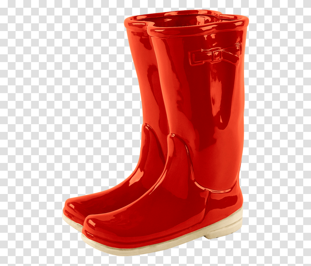 Red Plastic Boots Rain Boots Free, Apparel, Footwear, Riding Boot Transparent Png