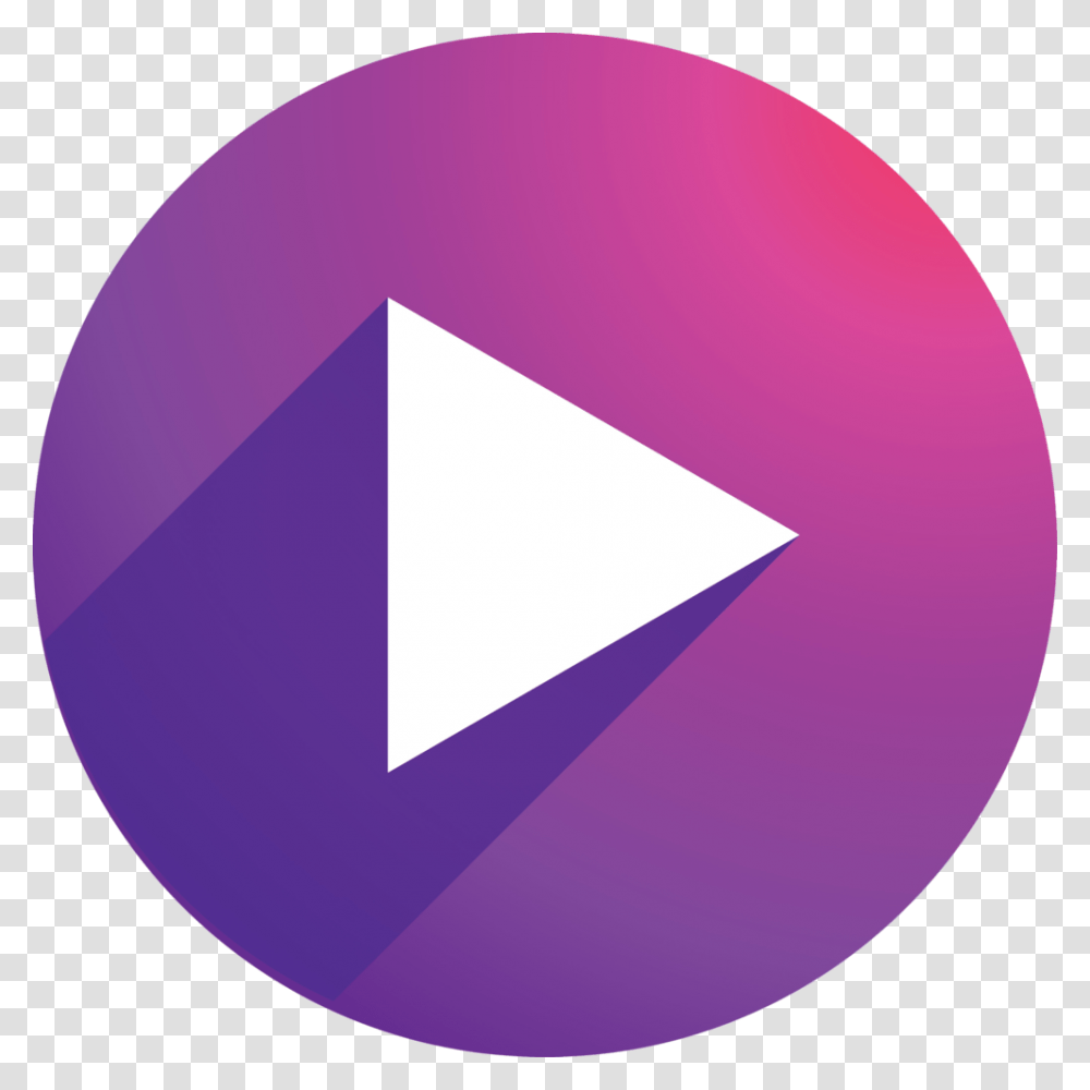 Red Play Button, Sphere, Purple, Triangle, Balloon Transparent Png