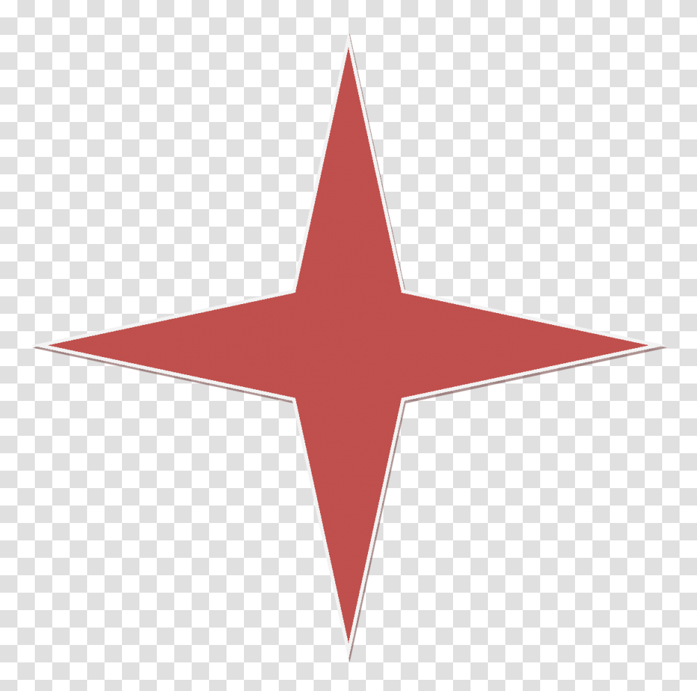Red Point Star, Cross, Star Symbol Transparent Png