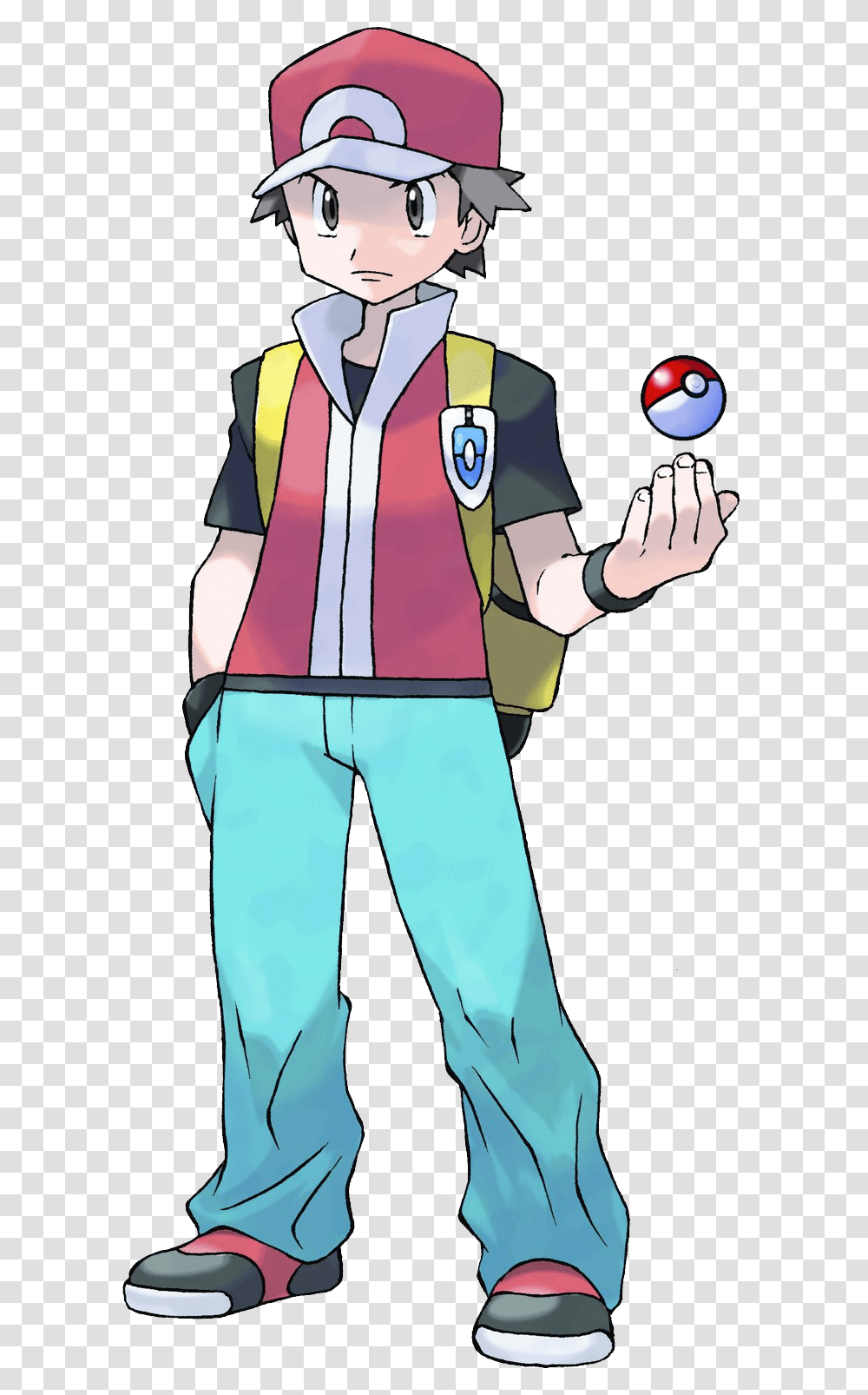 Red Pokemon Trainer Red, Person, Human, Juggling Transparent Png
