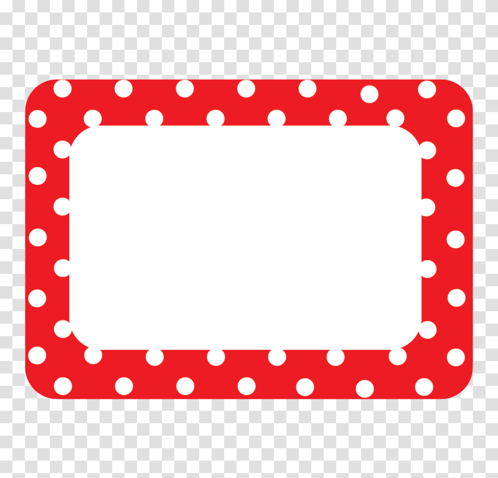 Red Polka Dots Name Tagslabels, Texture, Oval Transparent Png