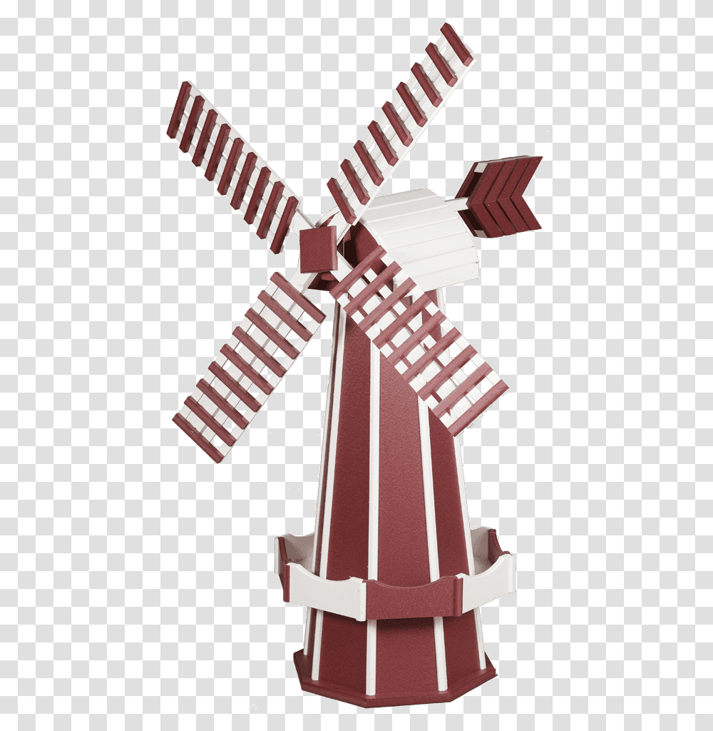 Red Poly Garden Windmill Windmill, Leisure Activities, Lute, Musical Instrument, Biplane Transparent Png