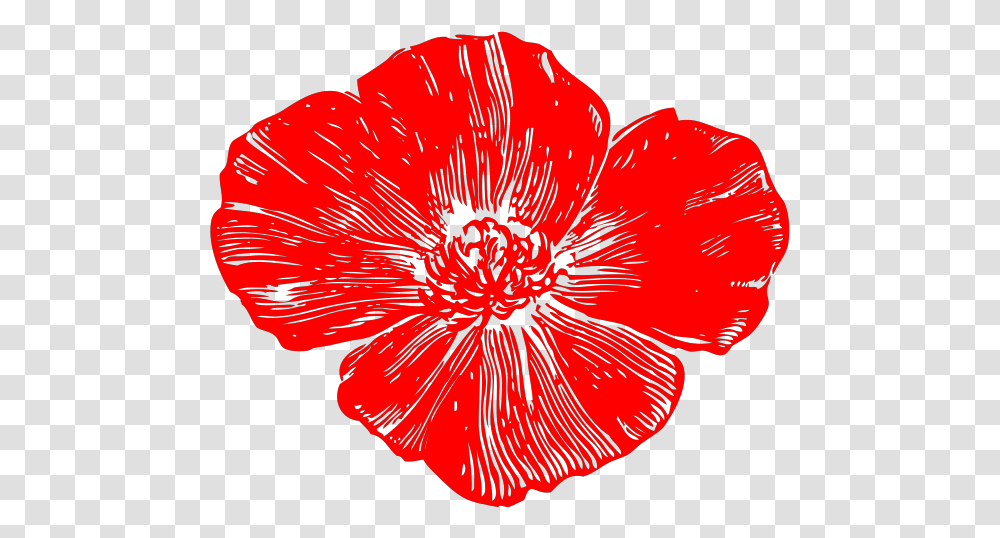 Red Poppy Svg Clip Art For Web Hot Pink Flowers, Plant, Petal, Blossom, Anemone Transparent Png
