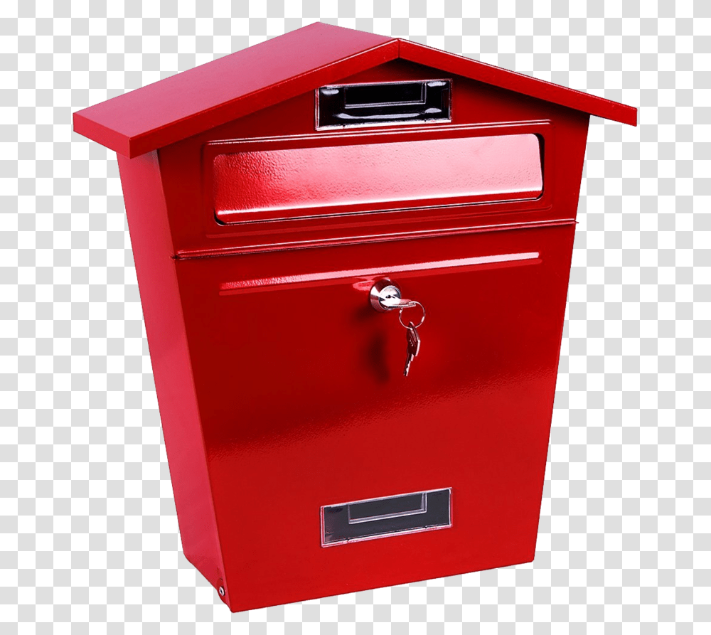 Red Post Box, Mailbox, Letterbox, Postbox, Public Mailbox Transparent Png