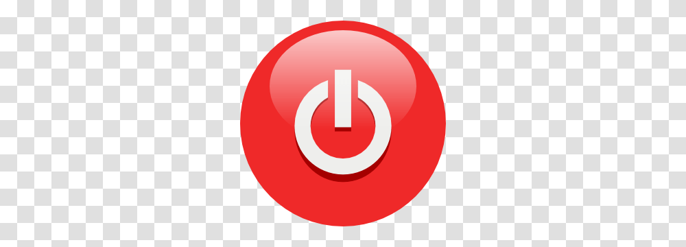 Red Power Button Clip Art, Number, Alphabet Transparent Png